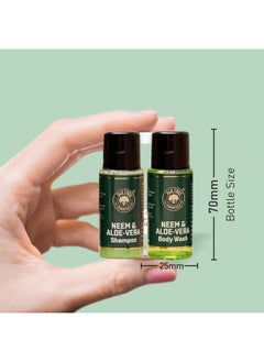 Old Tree Old Tree Aloe-Neem Bath Gel and Shampoo Combo 20ml Each - (Set of 50) | Hotel Toiletries Kit for Hotel Rooms, Guest House, Marriage Hall and Hospitality  - Image 5
