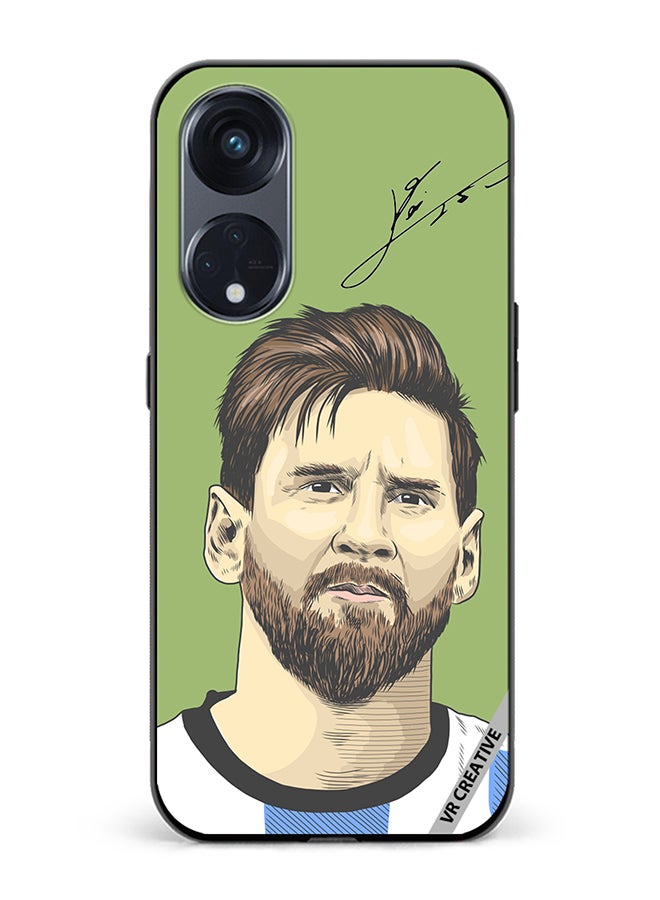 VR CREATIVE Protective Case Cover For Oppo Reno8 T 5G Lionel Messi, An Argentine Design Multicolour - Image 1