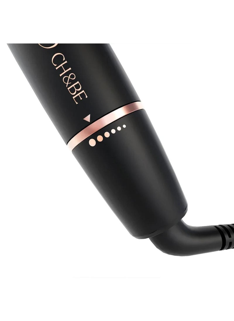 Instant Curler | 5 Heat Settings | Pro Curls with Less Effort & Long-Lasting Hold | Rotating Ceramic Barrel with Negative Ions | Multi-Directional Buttons for Unique Styles | Safe Design Prevents Hair Tangles & Damage | Suitable for All Hair Types