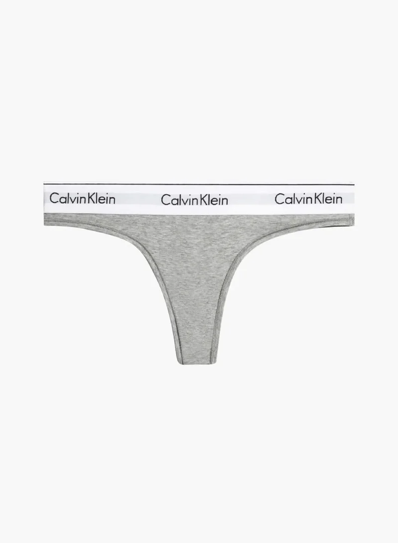 Calvin Klein GREY HEATHER Thong - Modern Cotton for Women | Best Price UAE