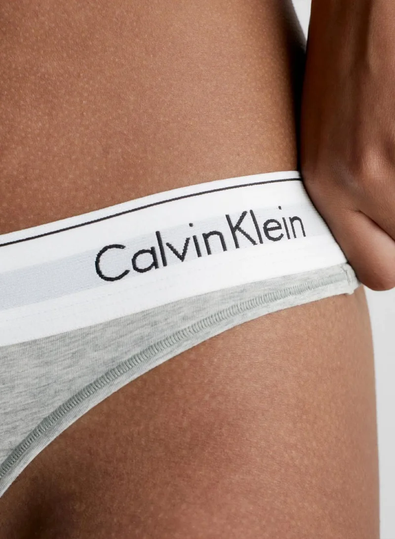 Calvin Klein GREY HEATHER Thong - Modern Cotton for Women | Best Price UAE