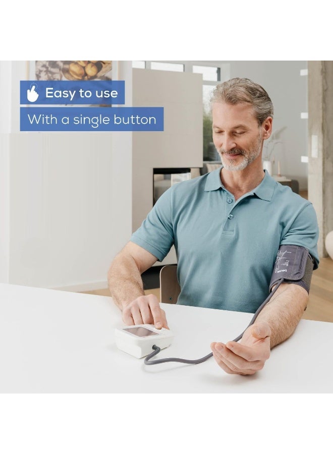 Beurer BM 23 Dual-Energy Upper Arm Blood Pressure Monitor Single Touch - Universal Cuff 22-42cm - Image 5