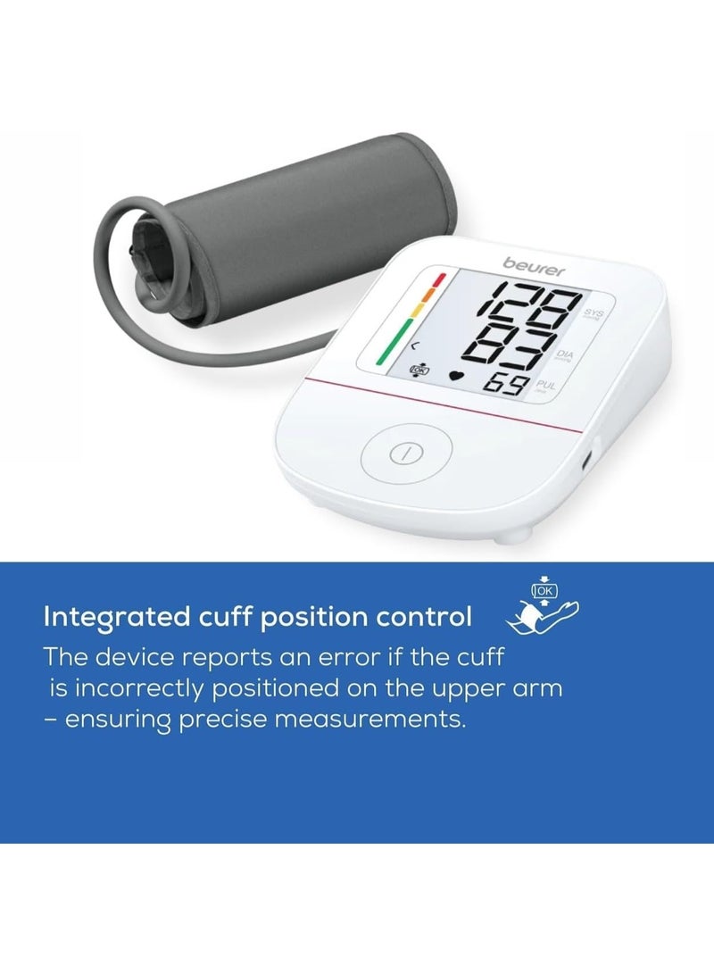 Beurer BM 23 Dual-Energy Upper Arm Blood Pressure Monitor Single Touch - Universal Cuff 22-42cm - Image 3