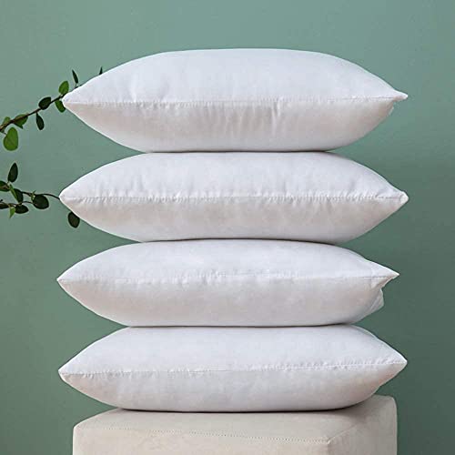 HFI UrbanArts Premium Polyester Fiber Cushion Fillers - Pack of 5 Pcs | 18 x 18 Inches | White - Image 1