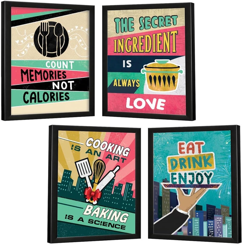 Chaka Chaundh Restaurant Quotes Wall Frames Set - Image 1