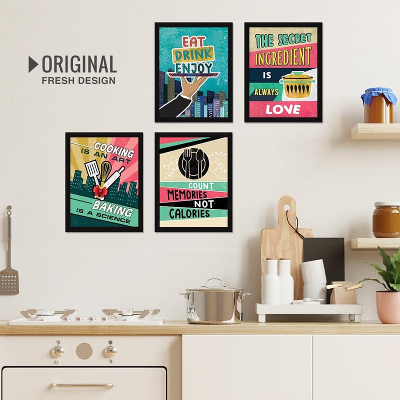 Chaka Chaundh Restaurant Quotes Wall Frames Set - Image 4