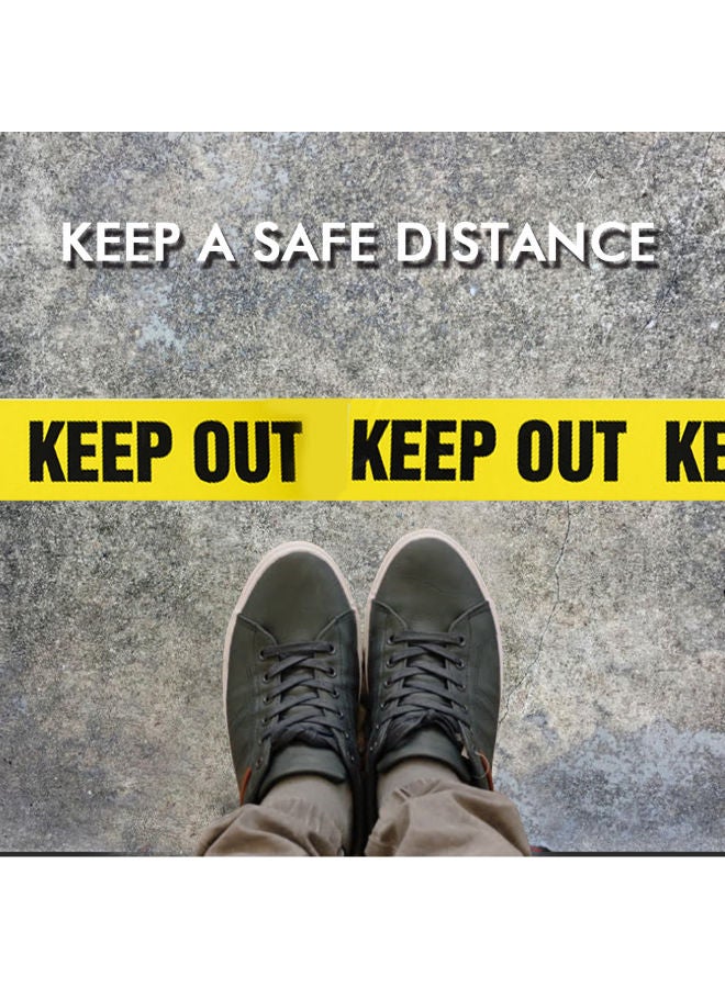 إسكدنيا شريط تحذير للسلامة من المخاطر أصفر/أسود - Image 2