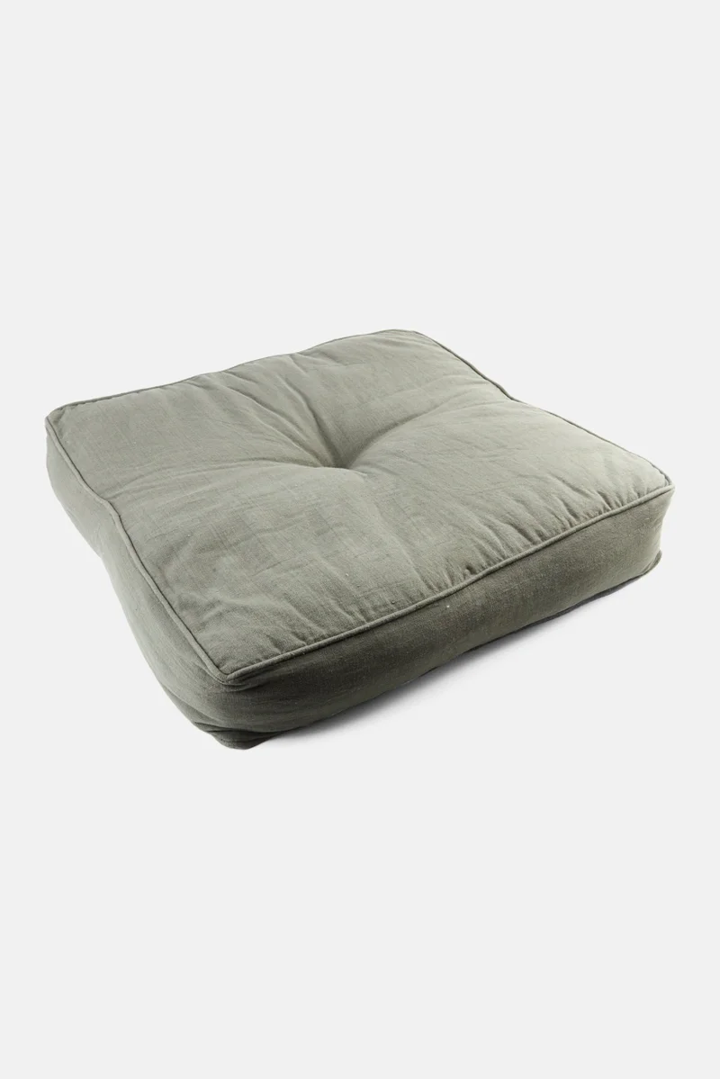 Muy Mucho Floor Cushion With Handle 50 H x 50 L x 10 W cm, Grey
