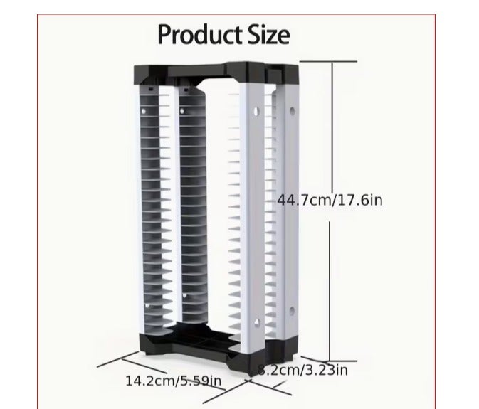 Universal Game Storage Organizer for PS / Xbox / Nintendo – Holds 23 Games, Vertical & Horizontal Design - Image 3