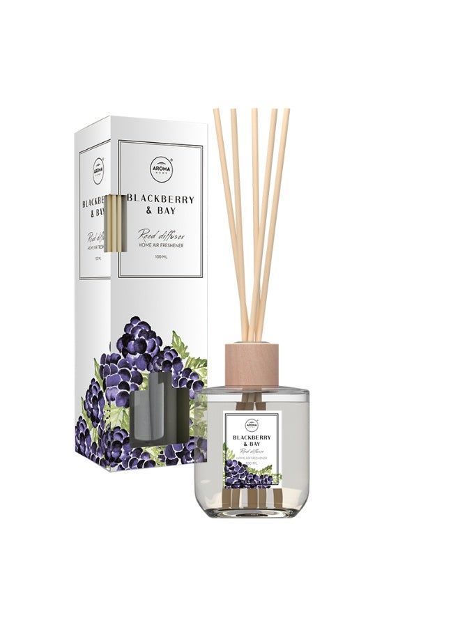 أروما كار شمعة فاخرة معطّرة، 150 غرام، مدة احتراق 35 ساعة، فتيل قطني، مصنوعة في بولندا (التوت الأسود والغار) - Image 1