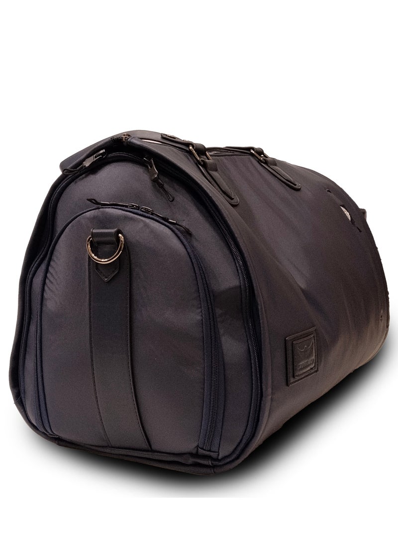 Crossland CROSSLAND Multifunctional Convertible Garment Duffel Bag Suit Storage Bag With Shoe Pouch Large Capacity Carry On Luggage For Travel -Black  - Image 2