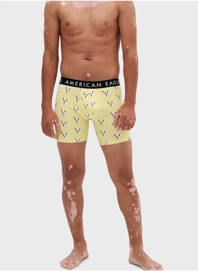 American Eagle 3 Pack Logo Band Trunks