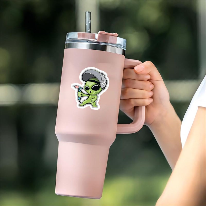 3 Inch Multicolor Alien Welder PVC Sticker For Laptops Skateboards Industrial Vibe - Image 5