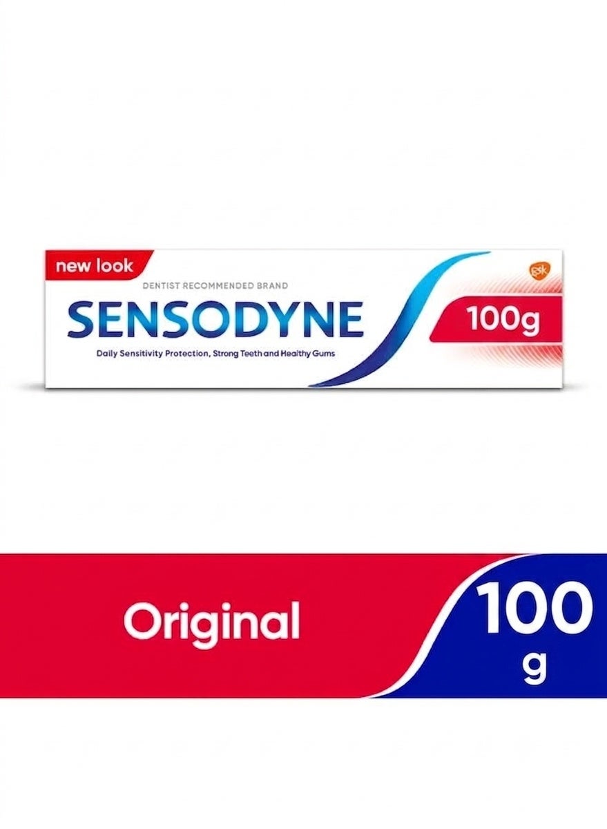 Sensodyne Original Toothpaste for Sensitive Teeth 100g | Sensodyne | Fluoride Toothpaste for Daily Oral Care, Fresh Breath & Cavity Protection