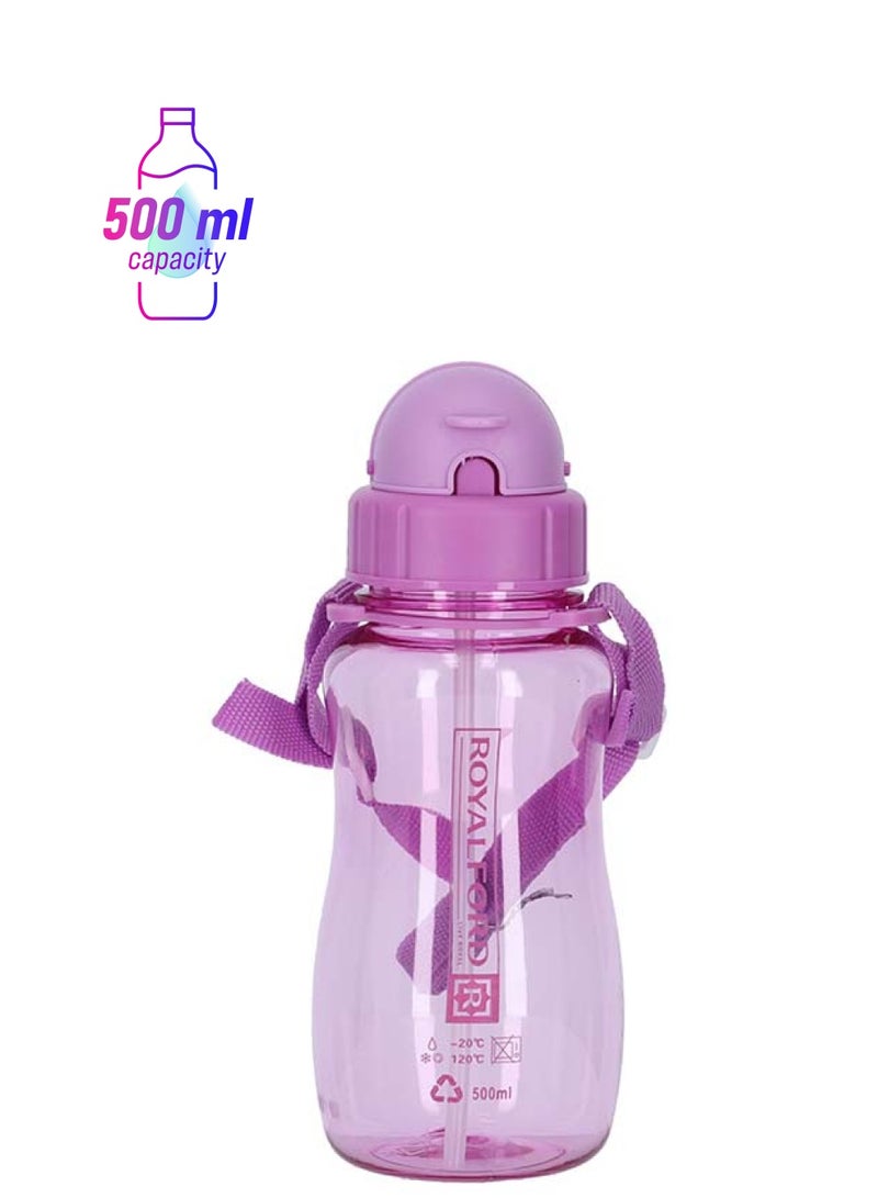 Royalford 500Ml Water Bottle Purple Purple 500ml - Image 1