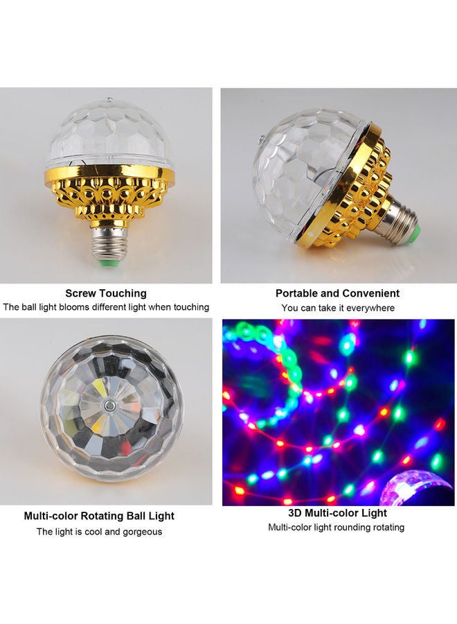 NIBEMINENT Stage Rotating LED Light Bulb Gold 12 x 9.50 9.50cm  - Image 4
