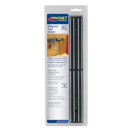 Master Magnetics Magnetic Tool Holder with Screw Mount - 12" Wide, 30 lb per inch, Black, 07579 - Image 2