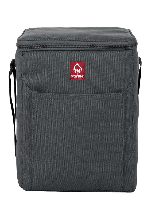 وولفرين، للجنسين - للبالغين، رمادي، حافظة طعام تتسع لـ ٢٤ علبة - Image 1