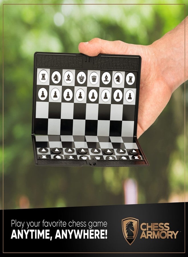 Chess Armory Pocket Chess Set - Portable Mini Chess Set for Adults and Youth - Mini Chess Board to Take Anywhere for an Unforgettable, Mind-Sharpening Chess Game - Image 5