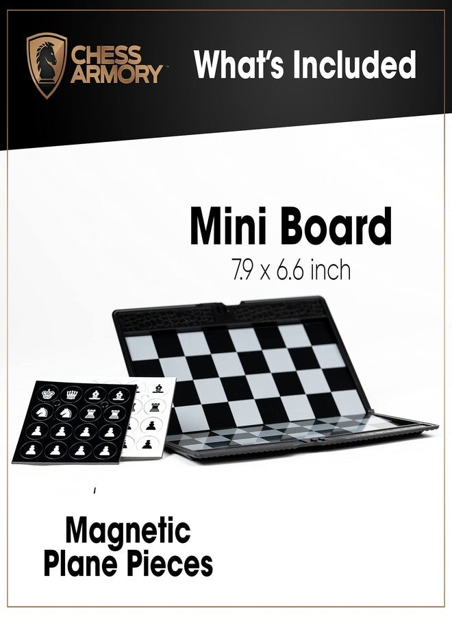 Chess Armory Pocket Chess Set - Portable Mini Chess Set for Adults and Youth - Mini Chess Board to Take Anywhere for an Unforgettable, Mind-Sharpening Chess Game - Image 2