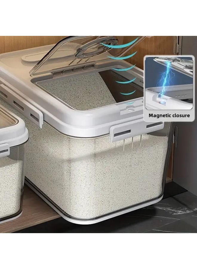 2 In 1 Large And Small Airtight Storage Containers 2.85 Gallon Flip Top Lid - Image 4