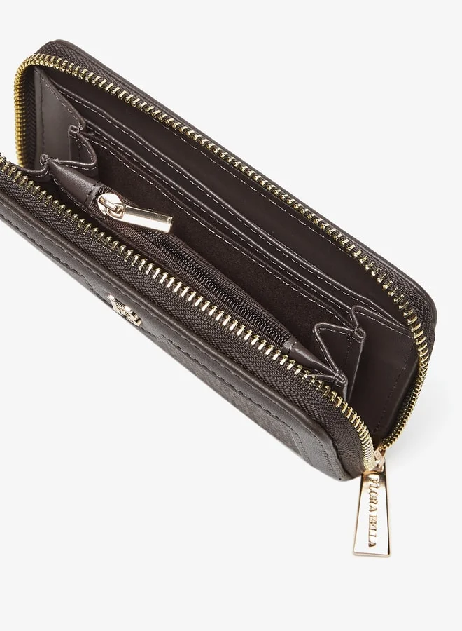 فلورا بيلا من شو إكسبرس All-Over Logo Print Zip Around Wallet