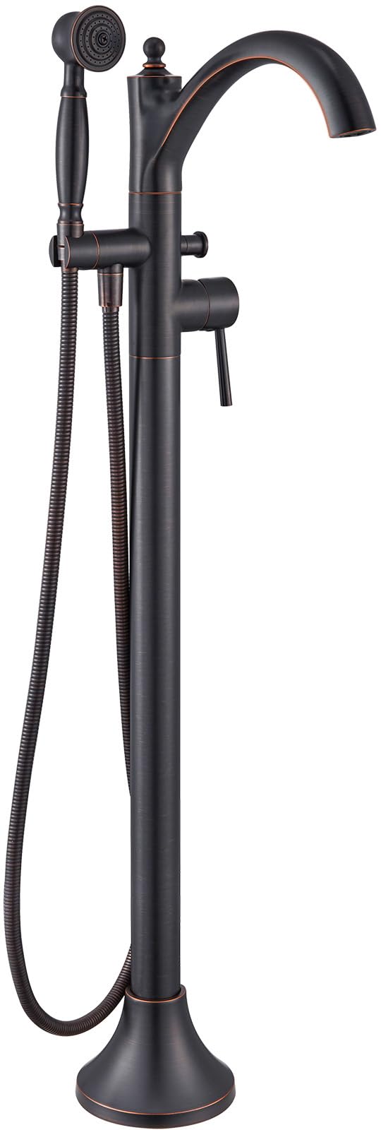 Wintap Freestanding Bathtub Faucet Classic Free Standing Tub Faucet with Retro Handheld Sprayer High Flow Max 704GPM Floor Mounted Tub Fillers Swivel Spout Tub Faucets Oil Rubbed Bronze WT9002ORB - Image 2