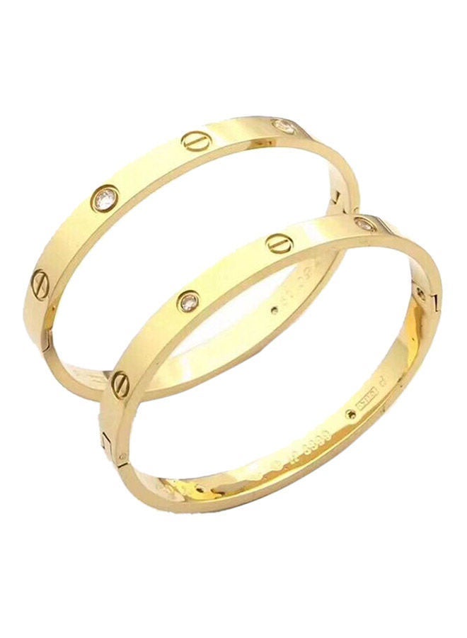 Halamodo Yellow Gold Bangle - Image 2