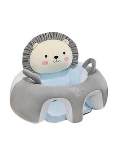 Ylucky Baby Support Seat Sofa Cartoon Infant Sofa Cute Learning Sitting Chairs Baby Sit Up Chair Back Head Protector Baby Bouncer Infants Floor Seats (Gray Lion)  - Image 3