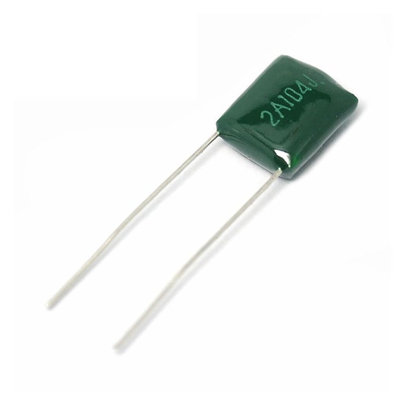 2A104J 100V 0.1uF Polyester Film Capacitor 50 Pcs - Image 1