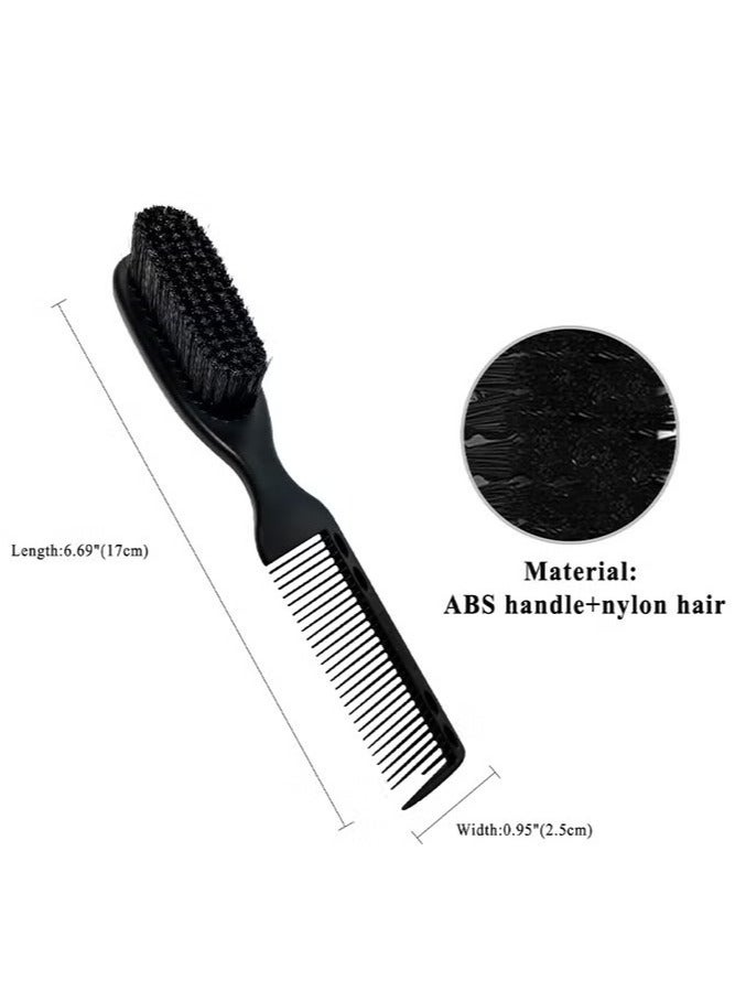 Generic Retro Beard Brush Electroplated Plastic Handle Hairdressing Tool for Men and Women  - Image 2