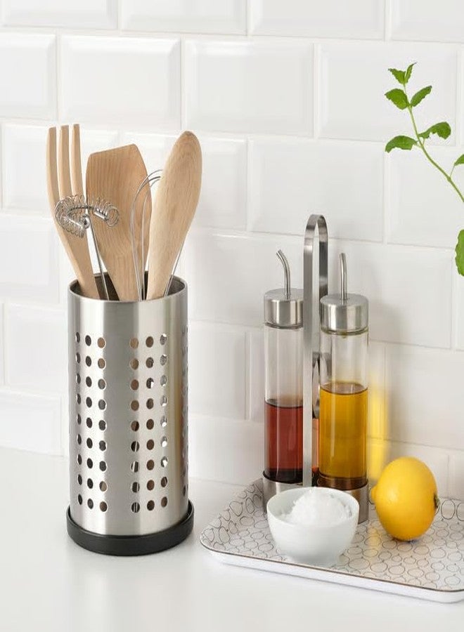 STORK EKIPERA Cutlery Stand Tray for ORDNING, Black, Polypropylene Plastic, 13x13x2 cm, Dishwasher-Safe, Water Collecting - Image 4
