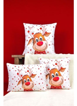 Cango Home Double Sided 35X50 Red Deer Christmas Themed Digital Printed Throw Pillow Cover -CGH1358-3550  - Image 3