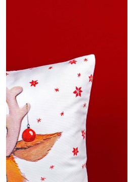 Cango Home Double Sided 35X50 Red Deer Christmas Themed Digital Printed Throw Pillow Cover -CGH1358-3550  - Image 2