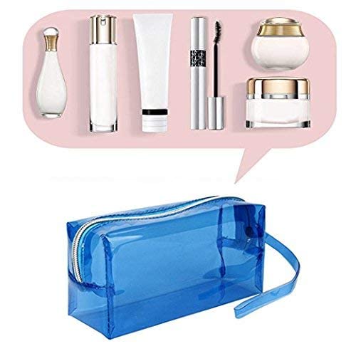 Trusmile PVC Transparent Plastic Pencil Pen Stationery Travel Cosmetic Bag with Zipper  Pack of 1 Pack of 2 - Image 4