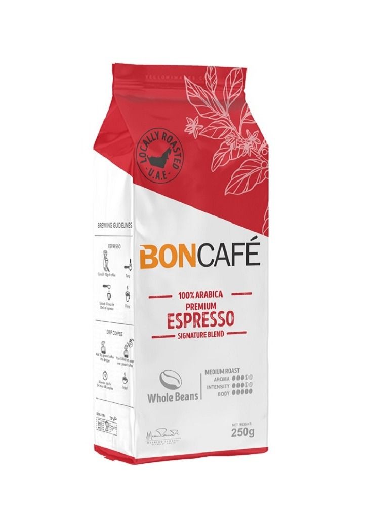 بون كافيه Boncafe Locally Roasted Premium - Espresso Coffee, All Day Coffee & Sunrise Coffee Blends 250Gm - Pack of 3 - Whole Coffee Beans - Image 2
