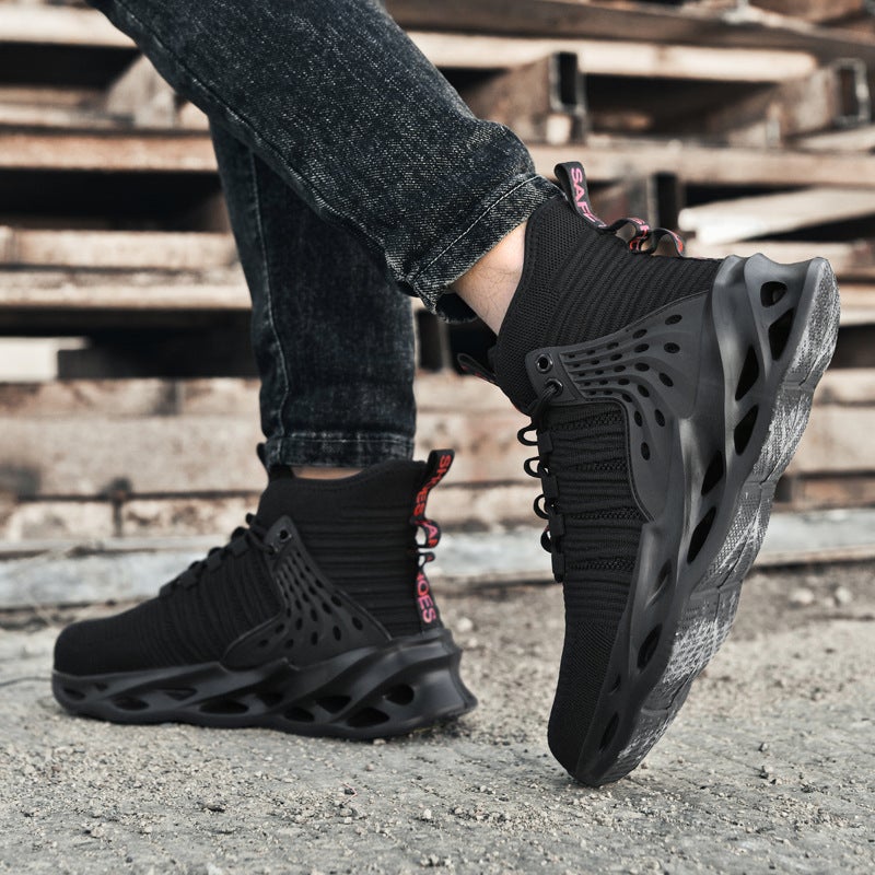 Labor Protection Shoes For Men In Summer, Breathable, Deodorant Work Shoes, Anti-Smash, Anti-Puncture, Long-Term Standing Safety Shoes That Will Not Tire Your Feet - Image 4
