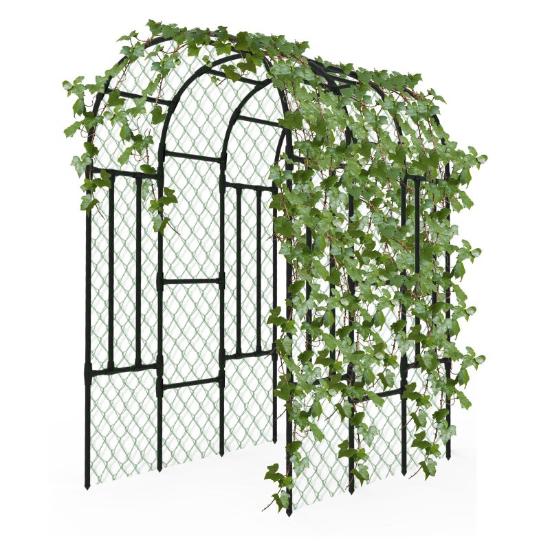 BUKLIYN Trellis for Climbing Plants Outdoor - Size of The Grape Vine Trellis: 71 * 69 * 79 inch - Cucumber Trellis for Raised Bed, Garden Trellis for Climbing Plants, Cucumber, Vegetable, Tomato - Image 1