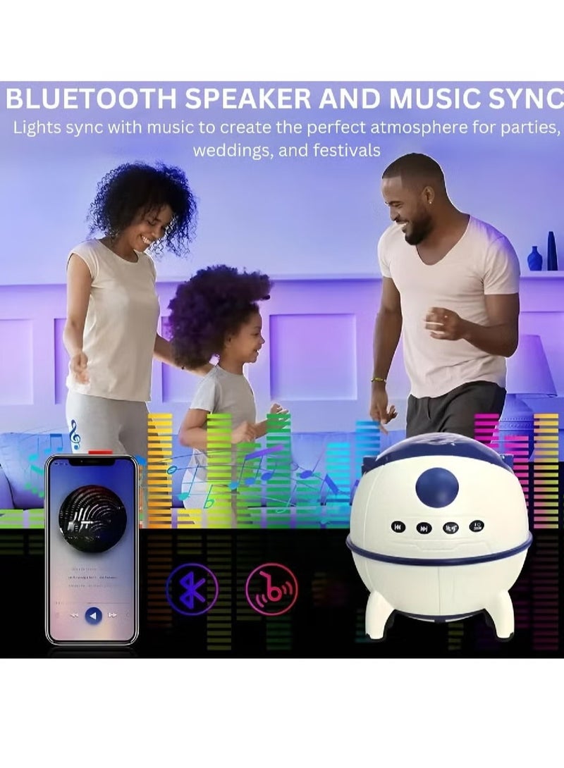ليكسيس جهاز عرض نجوم الشفق القطبي الشمالي مع جهاز تحكم عن بعد - إضاءة ليلية LED على شكل سديم المجرة للأطفال والكبار وغرف النوم وغرف الألعاب وديكور الحفلات  - Image 2