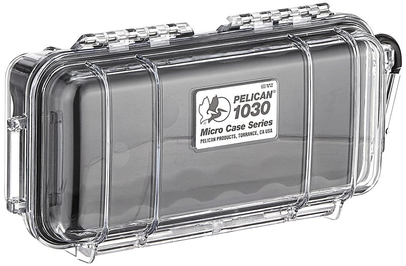 Pelican 1030 Micro Case (Black/Clear) - Image 1