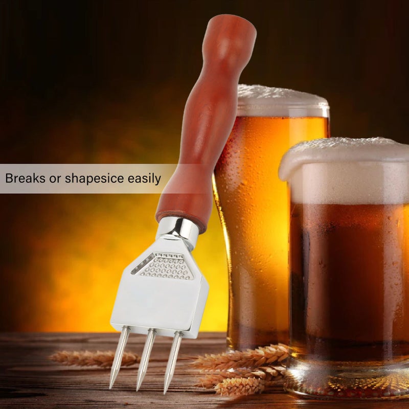 Stainless Steel Ice Chisel Chipper Stable Practical Bar Ice Crusher Chisel Chipper for Home Type A - Image 1