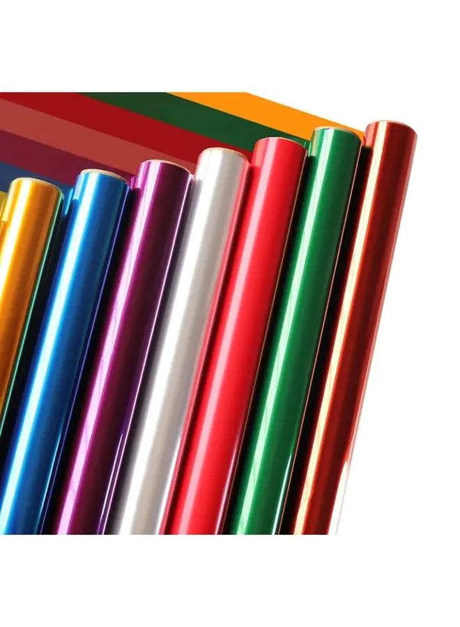 7 Color Transparent Christmas Cellophane Wrapping Roll 33 8x118 Inches For Gift Holiday - Image 2