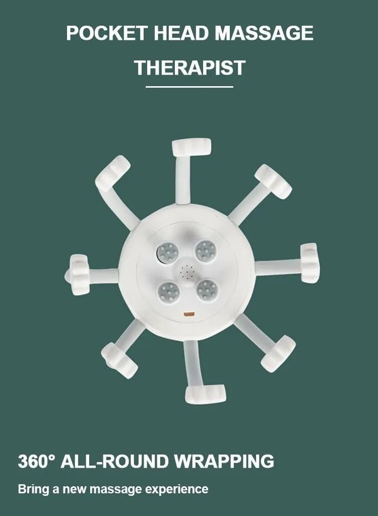 Yameem Electric Head Scalp Massager, Relaxation Head Massager, Handheld Multi-Modes Vibration Head Massager - Image 5