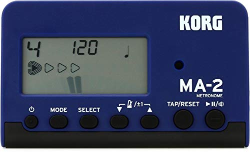 Korg MA-2 Digital Metronome for Orchestral Instruments w/ Large Display and 400 Hours Battery Life - Blue/Black - Image 4