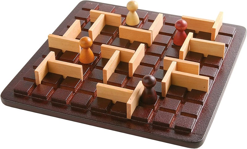Gigamic Quoridor Mini | Travel-Friendly Strategy Game for Families and Adults | Ages 8+ | 2 to 4 Players | 15 Minutes - Image 2