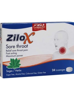 Loxi Zilox Sore Throat Lozenges 24's  - Image 2