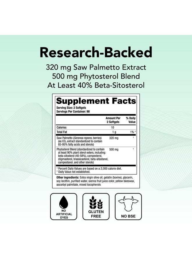 ثيرالوجيكس مكمل Theralogix Prostate SR Saw Palmetto & Beta-Sitosterol - يدعم وظيفة المسالك البولية الصحية لدى الرجال* - إمداد لمدة 90 يومًا - معتمد من NSF - 180 كبسولة هلامية - Image 2