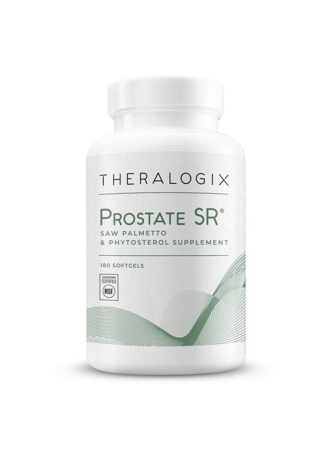 ثيرالوجيكس مكمل Theralogix Prostate SR Saw Palmetto & Beta-Sitosterol - يدعم وظيفة المسالك البولية الصحية لدى الرجال* - إمداد لمدة 90 يومًا - معتمد من NSF - 180 كبسولة هلامية - Image 1