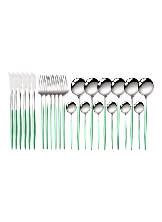 NIBEMINENT 24-Piece Cutlery Set Multicolour