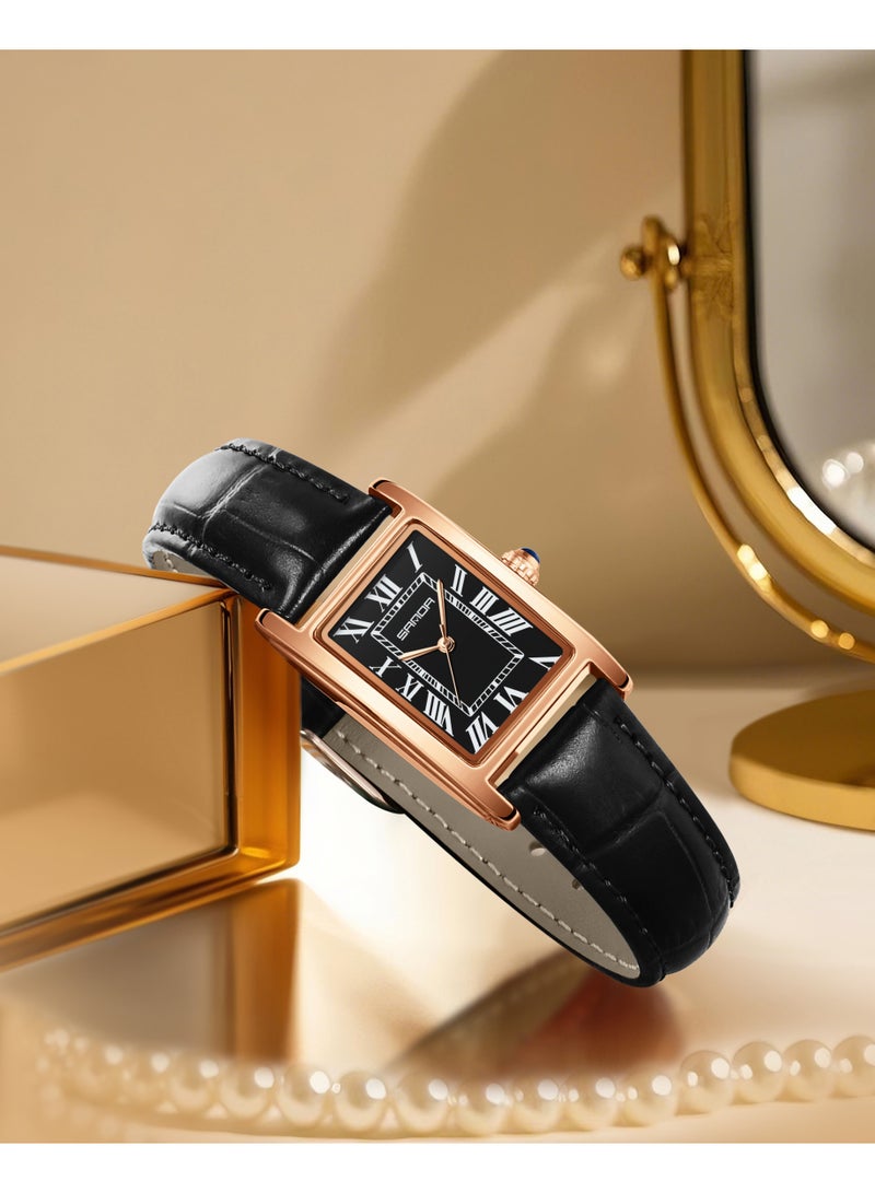 Sanda Watches For Men New 1150 Fashion Couple Watch Elegant Design Rectangular Dial Waterproof Quartz Movement Business Men's Watch - Image 2